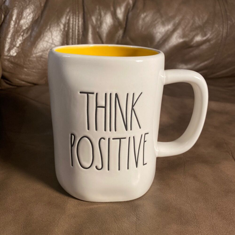 Rae Dunn Think Positive Coffee Mug